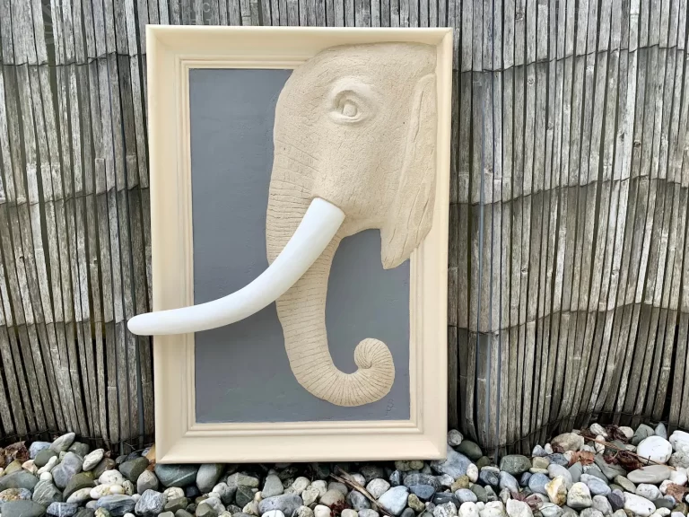 Enduit sculpté sur le thème Africain